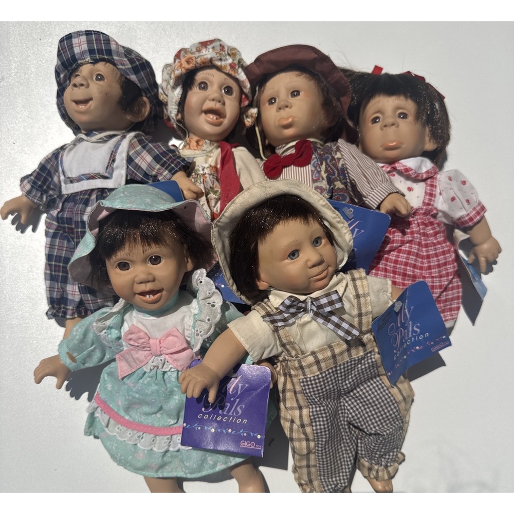 GiGo My Pals Collection Kids Expressions Dolls 10" Tall Lot of 6 Brand New Tags